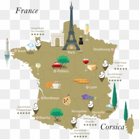 Spa Wellness France Map - France, HD Png Download - france map png