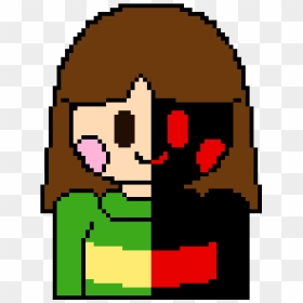 Glitchtale Chara/hate Chara - Animation Pixel Art Blob, HD Png Download - chara png