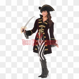 Womens Captain Morgana Costume - Halloween Costume Pirate Wench Captain Morgan Female, HD Png Download - morgana png