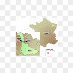 Departement 10 Sur Carte De France, HD Png Download - france map png