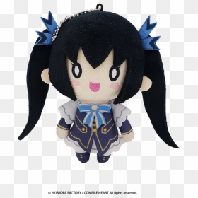 Noire Keychain Plushie - Hyperdimension Neptunia Noire Plush, HD Png Download - neptunia png