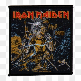 Iron Maiden Official Patch Live After Death Woven Sew-on - Live After Death Iron Maiden Patch, HD Png Download - iron maiden png