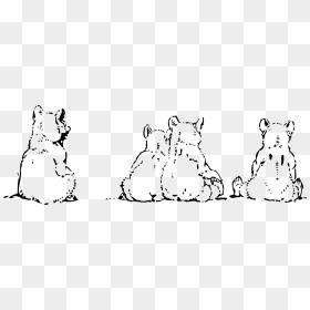 4 Bear Cubs Clip Arts - Small Bear Cubs Tattoo, HD Png Download - bear cub png