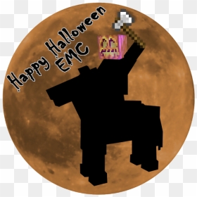 Transparent Spooky Moon Png - Circle, Png Download - minecraft moon png