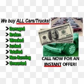 Cash For Junk Cars, HD Png Download - wrecked car png