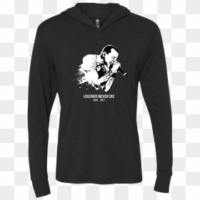Chester Bennington Legends Never Die Unisex Hooded - Black Adidas Hoodie Kids, HD Png Download - camiseta png