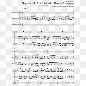 Blooky, Muffet & Mad Dummy For 3 Cellos - Swashbucklers Saga Sheet Music, HD Png Download - muffet png