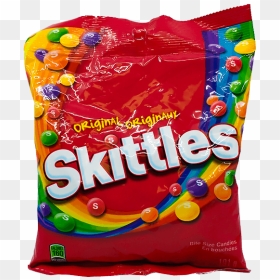Candy, HD Png Download - skittles bag png