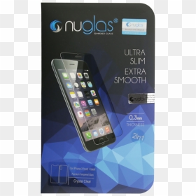 Iphone X Nuglas Screen Protector - Nu Glas Iphone 7 Tempered Glass Screen Protector, HD Png Download - glass screen png