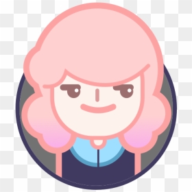 Millennial Avatar Cute Girl Pink Simple Sketch Avatar - Cartoon, HD Png Download - millennial png