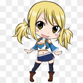 Fairy Tail Chibi Mira Download - Lucy Fairy Tail Cartoon, HD Png Download - fairy tail lucy png