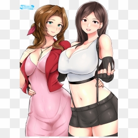 Final Fantasy Aerith Big Boobs, HD Png Download - aerith png