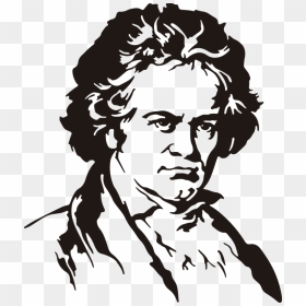 Beethoven Portrait Classical Music Decal - Ludwig Van Beethoven, HD Png Download - beethoven png