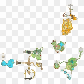 Map Of The Surface - Skyward Sword Map, HD Png Download - skyward sword png