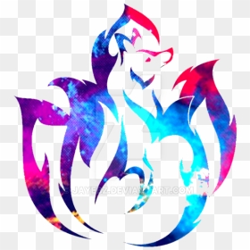 Cosmic Kitsune 2 By Jayebz-d9zjqhz - Nine Tailed Fox Logo, HD Png Download - kitsune png