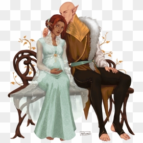 Solas And Lavellan Baby, HD Png Download - dragon age inquisition logo png