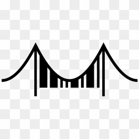 Wikidata Morese Code Logo Suspension Bridge - Suspension Bridge Clipart, HD Png Download - bridge logo png