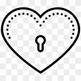 Key From Heart Icon - Distinction Icon, HD Png Download - black heart icon png