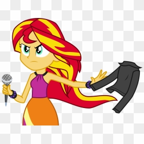 Sunset Shimmer Took Off Her Jacket, You Dun Goofed - Sunset Shimmer Rainbow Rocks, HD Png Download - eg2 png