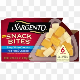 Sargento® Snack Bites® Sharp White Cheddar Mild Yellow - Sargento Snack Bites Sharp White, HD Png Download - cheddar png