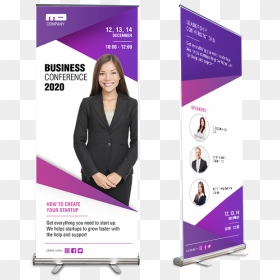 Business Woman Full Body, HD Png Download - retractable banner png