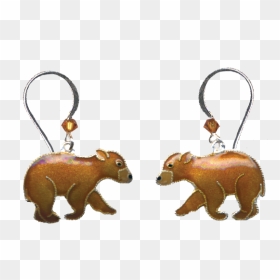 0180earrings, HD Png Download - bear cub png