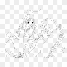 Fairy Tail Gray And Juvia Lineart By Cursedicedragon - Line Art, HD Png Download - juvia png