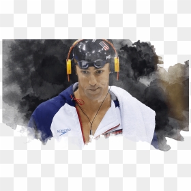 05 Michael Phelps En La Final De Los 100m Estilo Mariposa - Carolina Marin Vestida De Gala, HD Png Download - michael phelps png