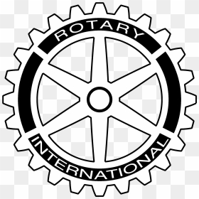 Rotary International Logo Black And White - Rotary International, HD Png Download - rotary international logo png