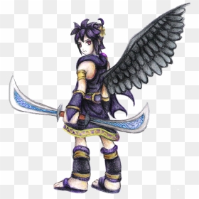 Dark Pit, The Angelic Anti Hero Silver Bow , Png Download - Kid Icarus Dark Pit Bow Fanart, Transparent Png - dark pit png