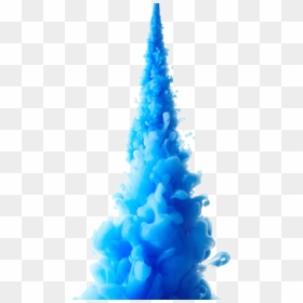 Blue Watercolor Water-color Painting Ink Png Image - Blue Color Smoke Png, Transparent Png - blue paint png