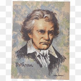 Beethoven Drawing Lithograph - Gentleman, HD Png Download - beethoven png