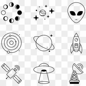Icon Packs Svg - Cute Ufo Drawings Easy, HD Png Download - ovni png