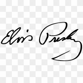 Elvis Presley Signature Logo Png Transparent - Elvis Presley Signature Png, Png Download - elvis presley signature png
