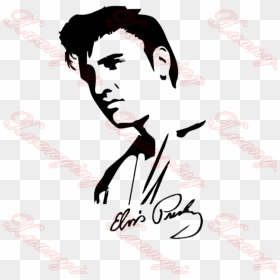 Elvis Clipart Diy - Womens Elvis Presley T Shirt, HD Png Download - elvis presley signature png