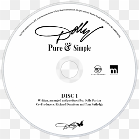 Dolly Parton Pure & Simple Cd Disc Image - Dolly Parton 9 To 5, HD Png Download - dolly parton png