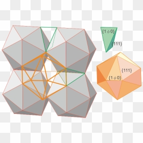 File - Icosahedron-gold - 空間 充填 二 十 面体, HD Png Download - icosahedron png