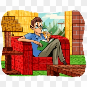 Sitting, HD Png Download - minecraft apple png