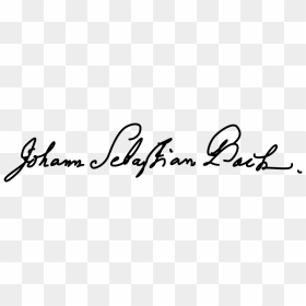 Johann Sebastian Bach Signature, HD Png Download - elvis presley signature png
