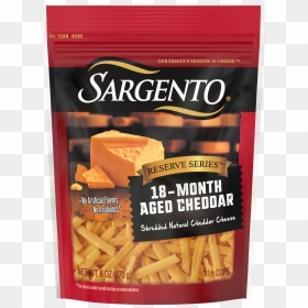 Sargento® Reserve Series™ Shredded 18 Month Aged Natural - Whole Milk Shredded Mozzarella Cheese, HD Png Download - cheddar png