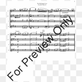 The Old Rugged Cross Thumbnail , Png Download - O Canada Sheet Music Flute, Transparent Png - rugged cross png