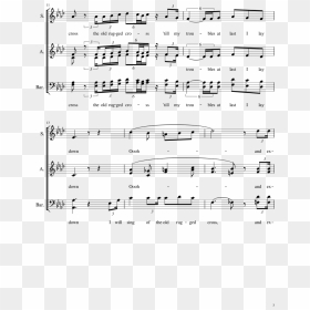 The Old Rugged Cross Sheet Music 3 Of 7 Pages - Sheet Music, HD Png Download - rugged cross png