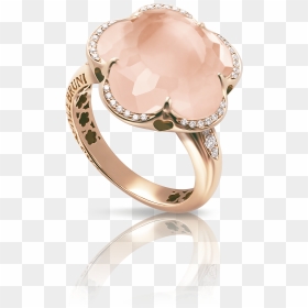 Pink Quartz Diamond Ring, HD Png Download - wedding ring icon png