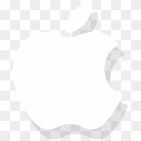 white apple logo transparent background