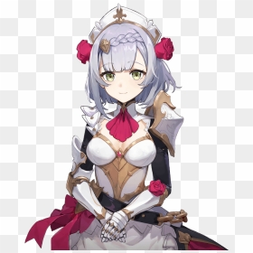 Genshin Impact Noelle, HD Png Download - zack fair png