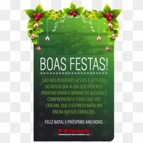 Cartão Natal Green - Rose, HD Png Download - feliz natal png