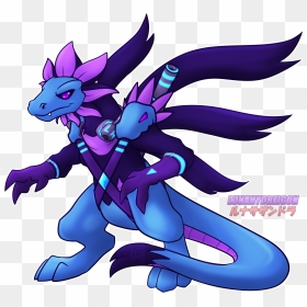 Luna The Hydreigon"s Gallery - Cartoon, HD Png Download - hydreigon png