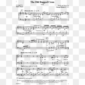 Old Rugged Cross Satb, HD Png Download - rugged cross png