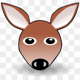 Drawing Of A Kangaroo Face, HD Png Download - doe png