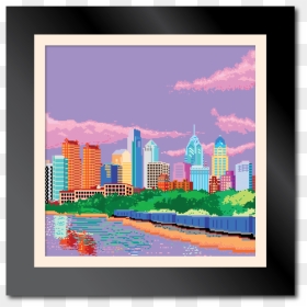 Picture Frame, HD Png Download - philadelphia skyline png